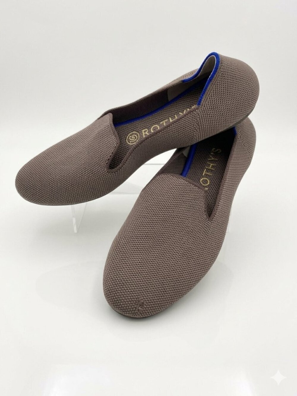 ROTHYS Lounge Loafer Flats Shoes Sparrow Brown 6/6.5